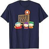 South Park Gang with Sign T-Shirt