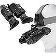 HUVIOVED NV8300 Head-Mounted Night Vision Goggles for Adults, 4K 3D Visual Digital Night Vision Binocular with Head Strap and 32GB Memory Card, 7 Gear Infrared, 8X Digital Zoom