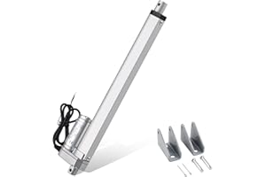 Mono-gatari Linear Actuator 12V 8 Inch Stroke Heavy Duty with Mounting Bracket 900N/225LB 10mm/s Linear Electric Actuator for Recliner TV Table Lift Massage Bed Electric Sofa