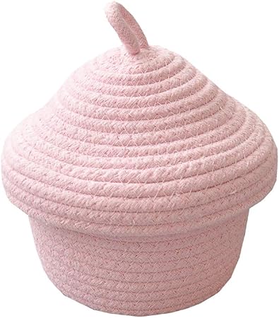 Znvmi Panier De Rangement Bebe Petit Boite De Stockage En Corde De Coton Souple Organisateur Pour Chambre Denfant Etageres Bureau Rose Blanc Maquillage La Chambre De Bebe Mobilier Helpacreche Co Za