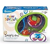 Learning Resources New Sprouts Soup's On! 23 Pieces, Ages 2+ Toddler Learning Toys, Pretend Play Food Set, Kitchen Toys for Kids