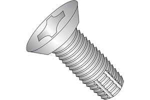Small Parts 1208FPU188 18-8 Stainless Steel Thread Cutting Screw, Plain Finish, 82 Degree Flat Undercut Head, Phillips Drive, Type F, #12-24 Thread Size, 1/2" Length (Pack of 25)