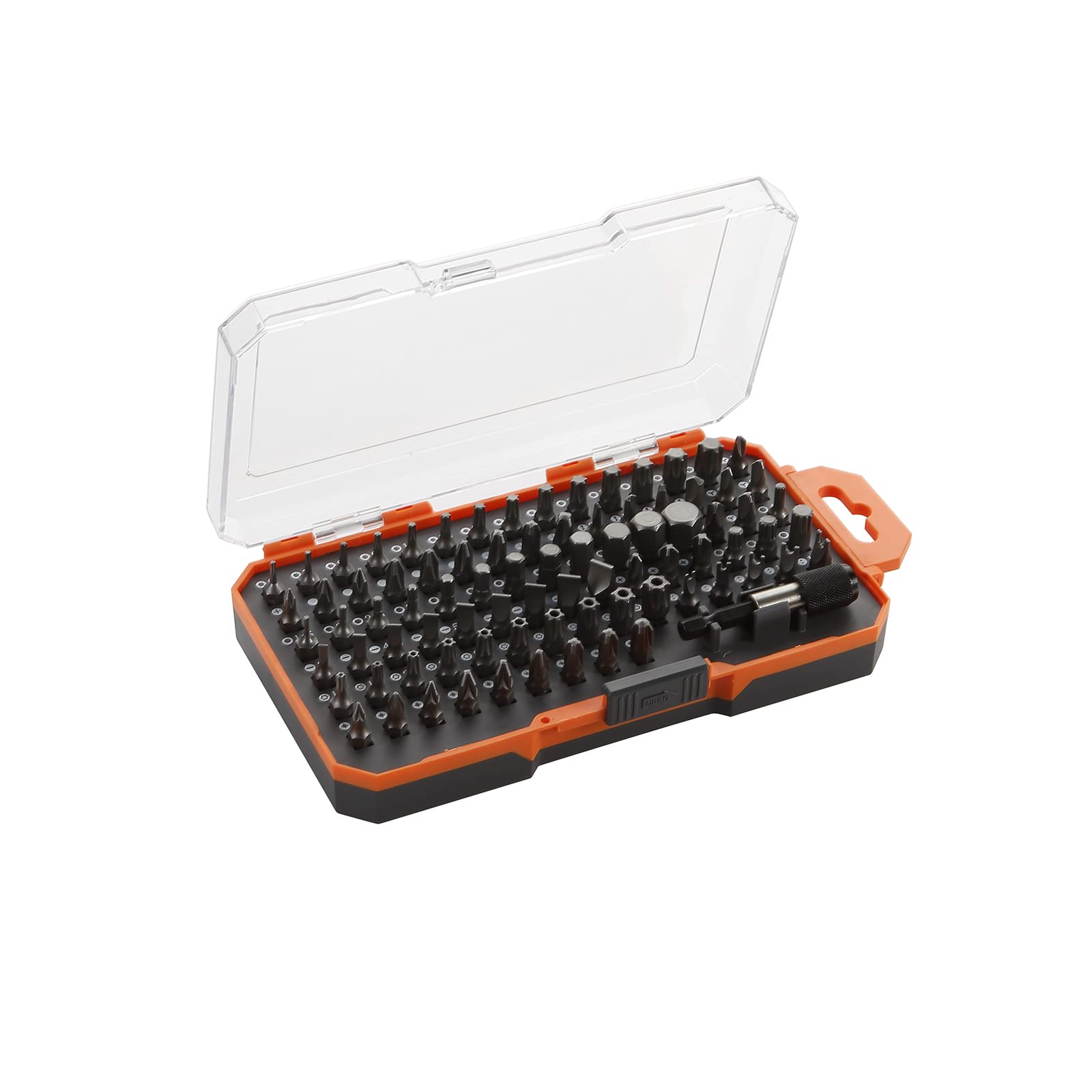 Alyco Orange (HR) - Set of 85 1/4" Screw Bits in Plastic Box - 170492