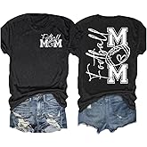 Football Shirt for Women Game Day Shirts Sunday Funday Football Season T-Shirt Casual Graphic Tee Tops