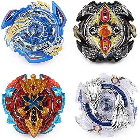 Gyro Set 4pcs Classic Beyblade Burst Gyro Rapidity Fight Evolution Attack Pack Model Metal Acceleration Launcher Base Arena Top Game Best Gift