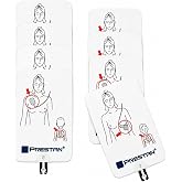 PRESTAN AED Training Pads Adult, UltraTrainer &amp; Trainer Plus, 4-Pack | Build AED response confidence with reusable silicone-adhesive pads for emergency response education.
