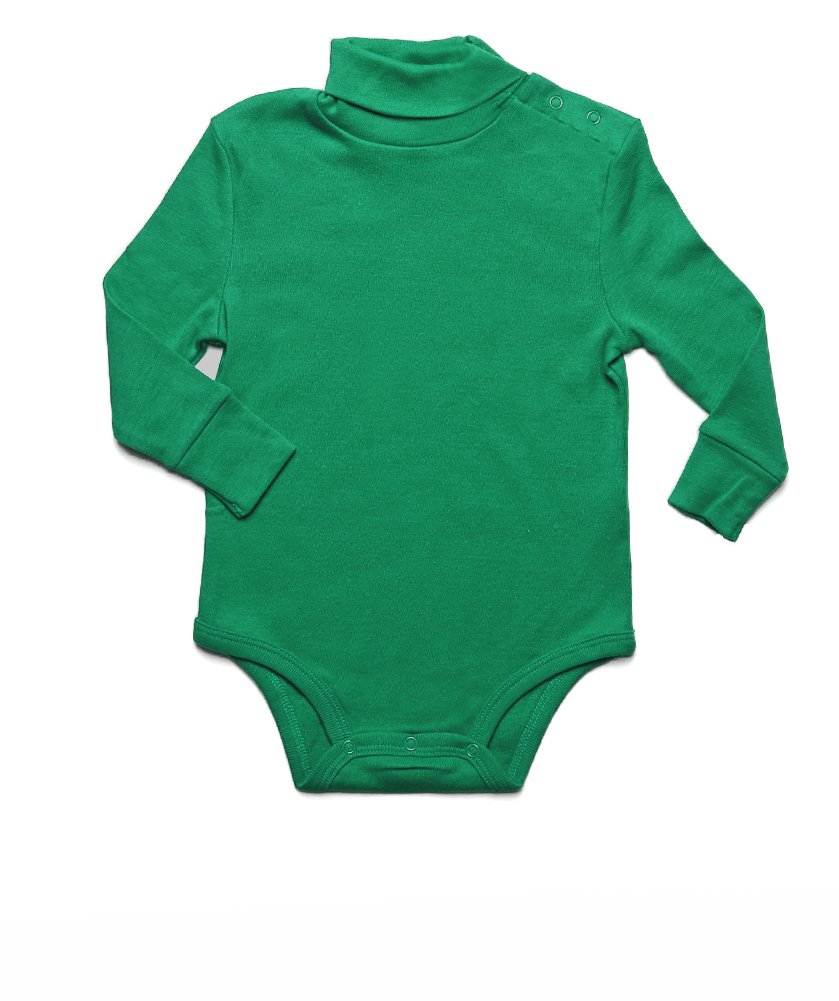 CuteOn Baby Boys Girls Solid Color Basic Turtleneck Cotton