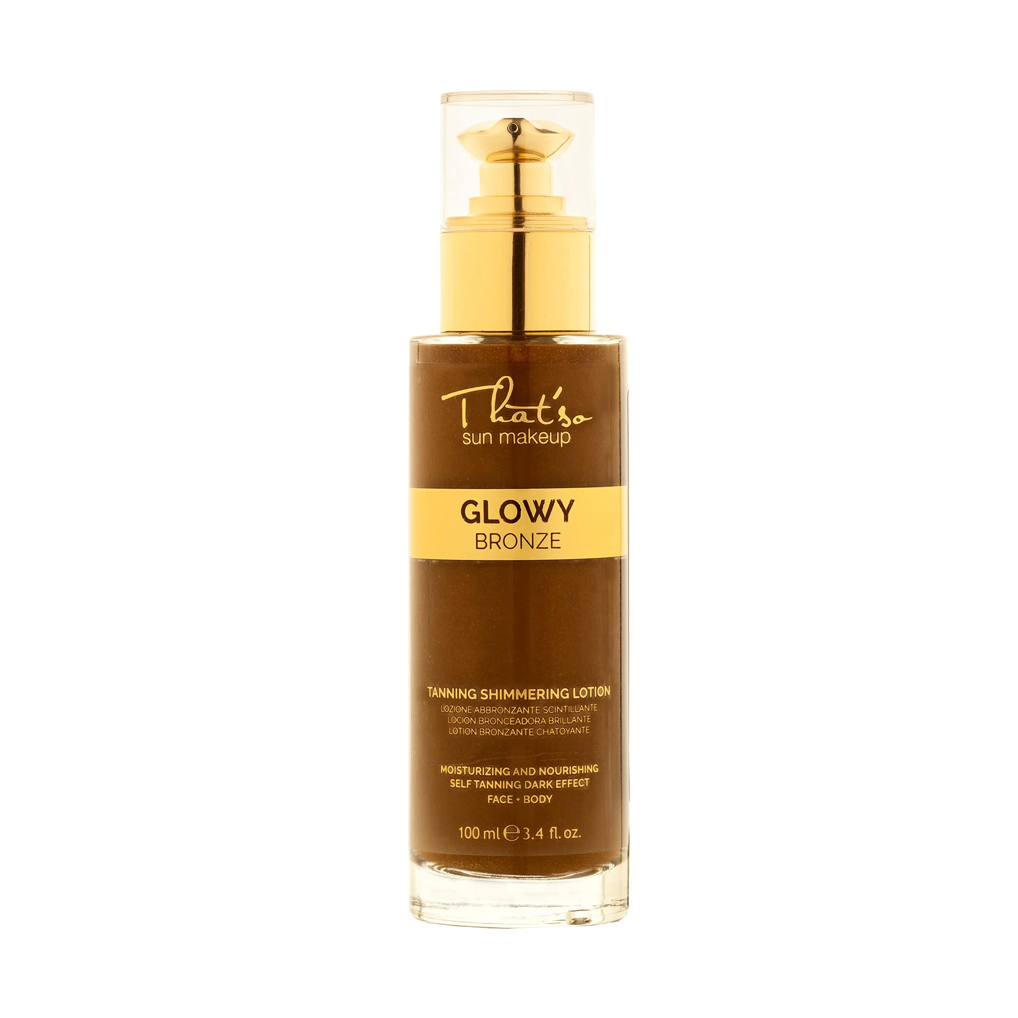 That'so Glowy Bronze - Tanning Emulsion with Foam Effect - with Aloe Vera Juice, Sweet Almond Oil and Shea Butter - 100 ml