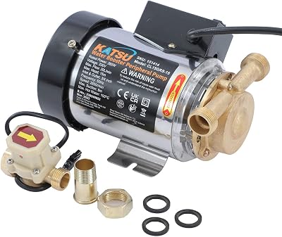 KATSU Water Booster Pump 260W Copper Motor 3/4in 15m Head 20L/min