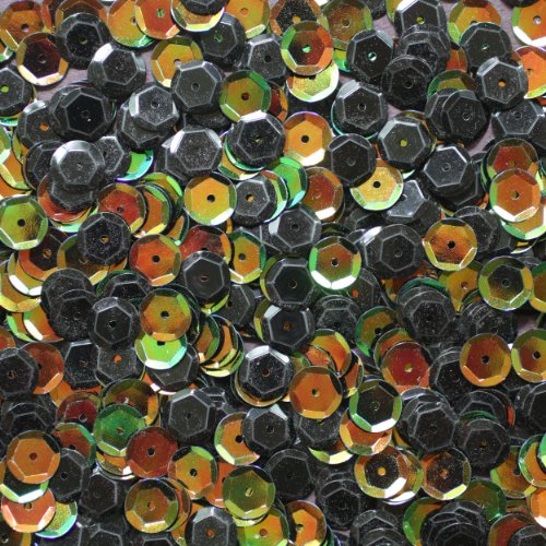 8mm Cup SEQUIN Facet Round PAILLETTES ~ BRONZE JUNGLE Premium Rainbow Metallic ~ Loose sequins for embroidery, bridal, applique, arts, crafts, and embellishment. Made in USA.