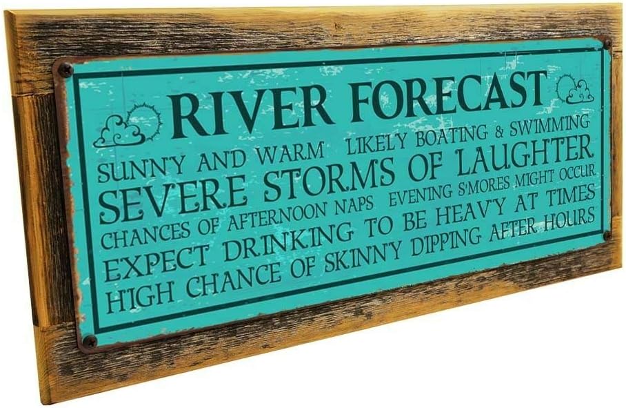 Best River Forecast Metal Sign