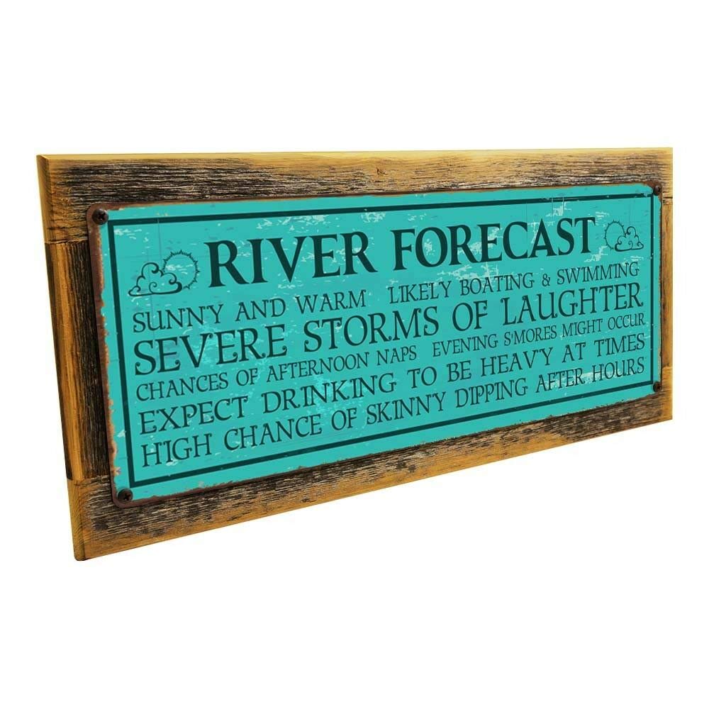 Best River Forecast Metal Sign