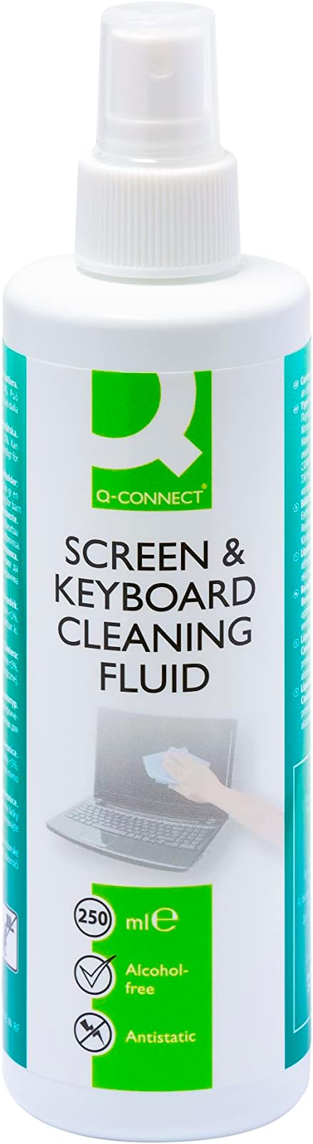 Q-Connect Screen and Keyboard Cleaning Fluid 250ml KF04502