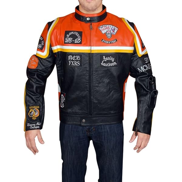 The Next Mens Genuine Leather Jacket Inspired by American Flag USA