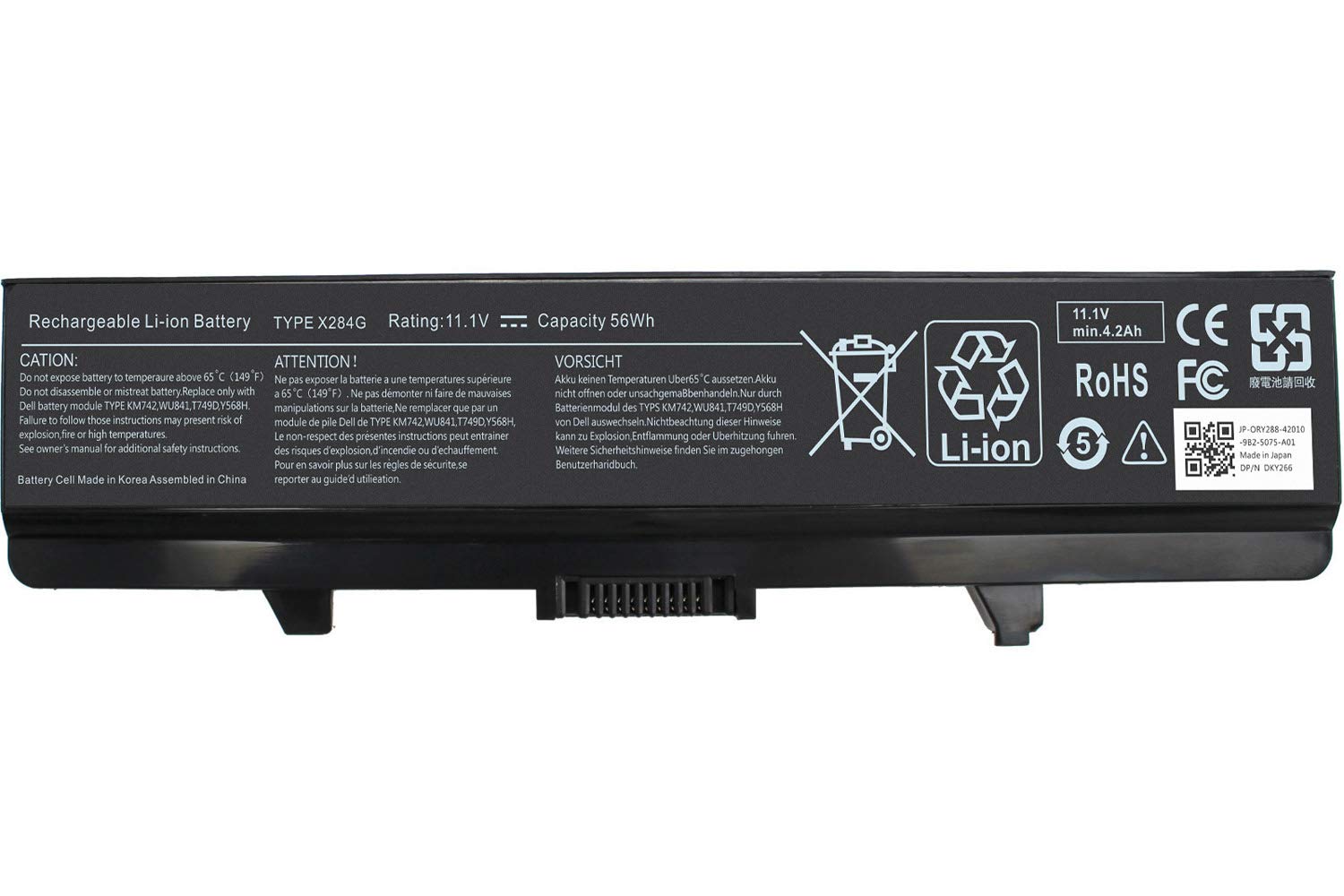 Easy&Fine Laptop Battery for Dell Inspiron 1525 1526 1545 1546 1750 1440  PP29L PP41L Series Vostro 500, X284G M911 M911G GW240 GP952 RN873 K450N  RU586 C601H ...