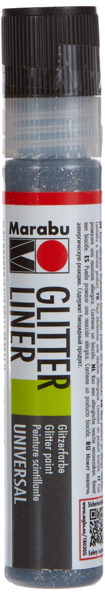 Marabu Liner 25ml-Glitter Graphite, Painter Marker Pen, 2.2 x 12.6 x 2.2 cm