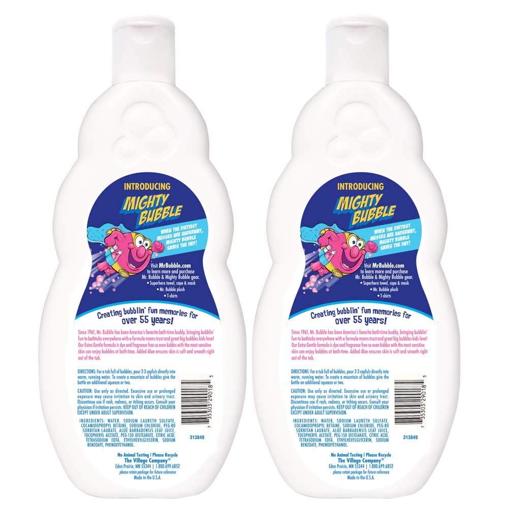 Mr. Bubble Extra Gentle Bubble Bath, 16 oz, Pack of 2 : Beauty