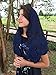 Navy Blue veil lace mantilla Catholic church chapel Mass - Large