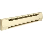 KING 3K2407-AL K Series Baseboard Heater, 3' / 750W / 240V, Almond