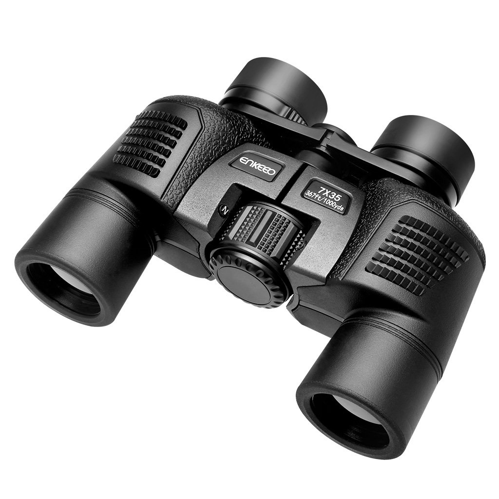Enkeeo x Telescopio Prismáticos Binoculares Plegables con Prisma Bak HD Óptico Lentes