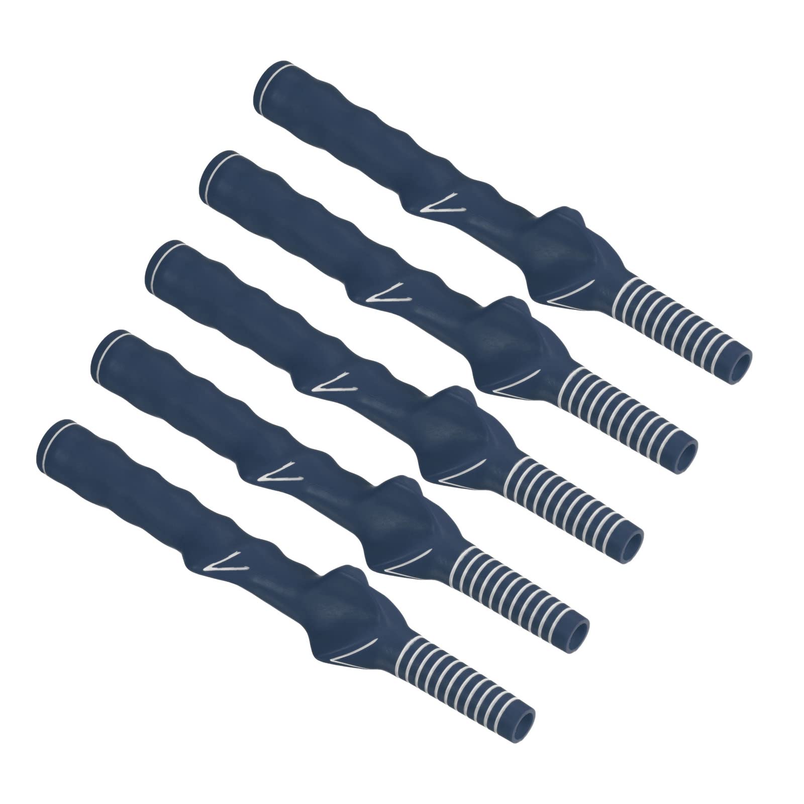 PATIKIL Golf Club Training Grip, 5 Pack Right Handed Teaching Practice Swing Non-Slip Auxiliary Aid Correction for Golf Trainer Beginner, Dark Blue