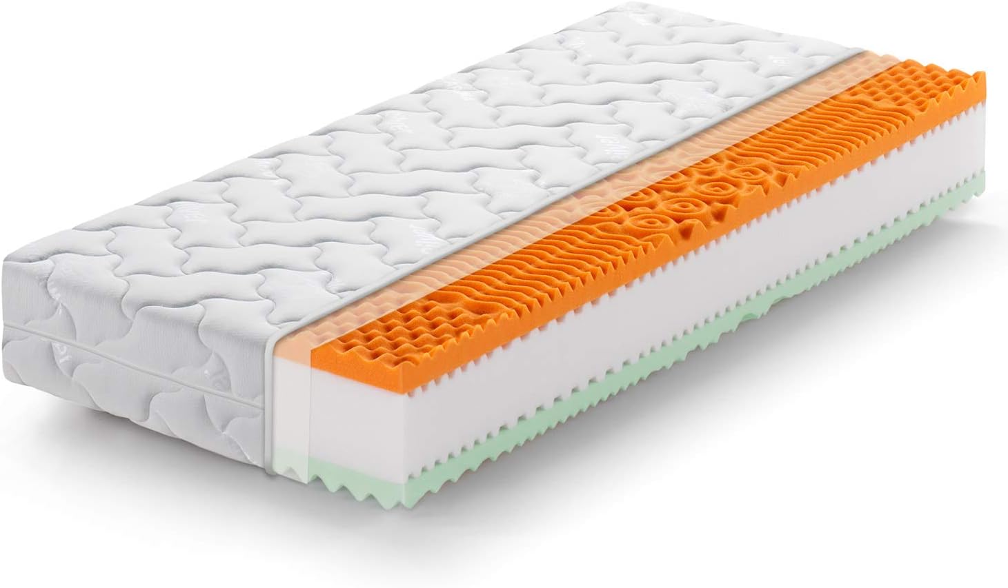 Sponsored Ad – Small Single Long Bio Soy Memory Mattress 2 ft 6 (2ft6 x 6ft6) 75x200 cm depth 21 cm RAINBOW PLUS Firm H3 Non-allergenic Dust mite resistant Breathable Silver Removable Cover Made in Italy