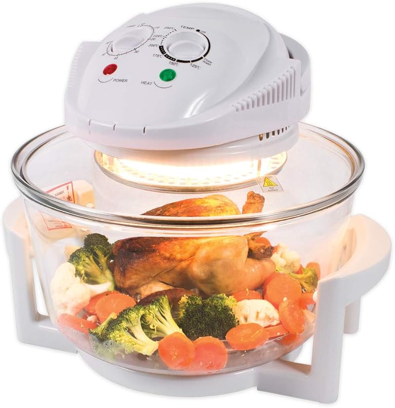Quest 43890 12 L Halogen Oven Low Fat Multi-Function 1400W