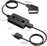 Kirolle Scart to HDMI Cable Converter Scart In HDMI Out Adaptor view 6