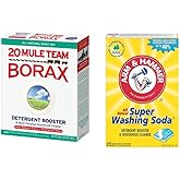 Mule Team Liquid Borax and Arm & Hammer Super Washing Soda, Variety Pack, Unscented