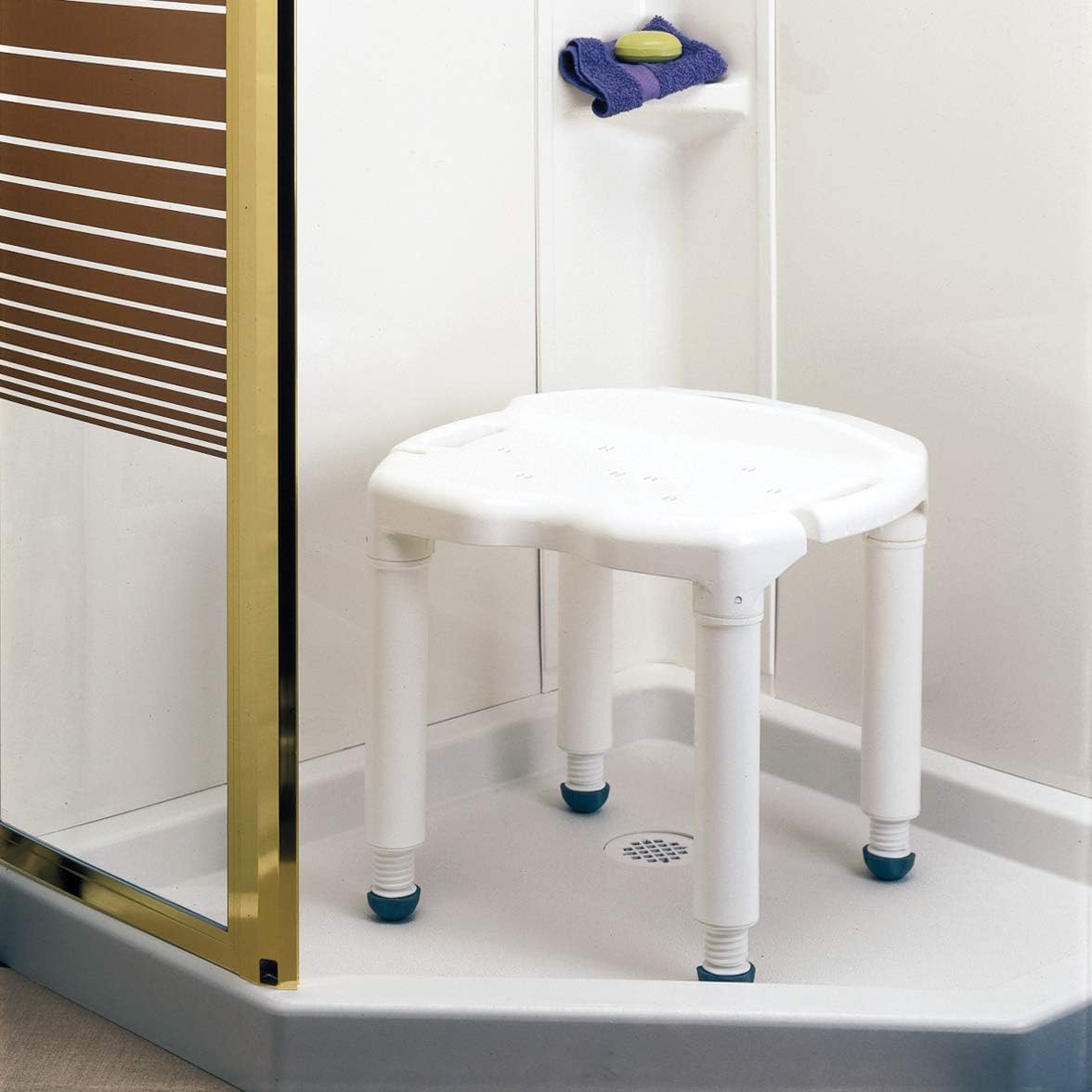 Carex Universal Bath Seat and Shower Chair - With Support Up To 400 Pounds - Adjustable Height Shower Bench: Health & Personal Care