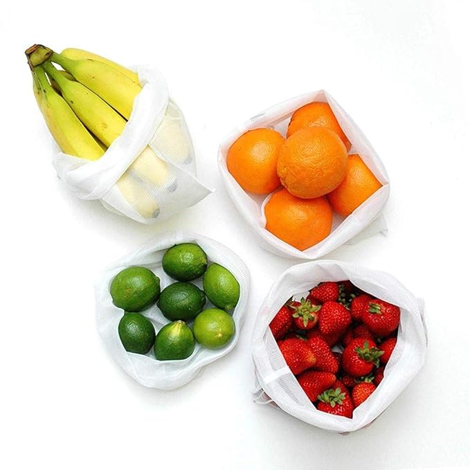 Bolsas reutilizables HotEU para frutas y verduras, para la nevera ...