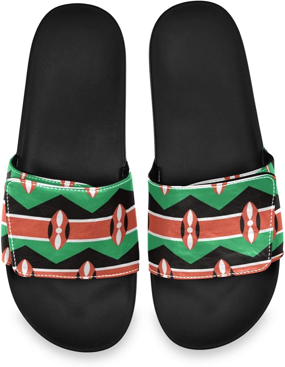 Kenya Flag Men's Slide Sandal Sport Sandals & Slides