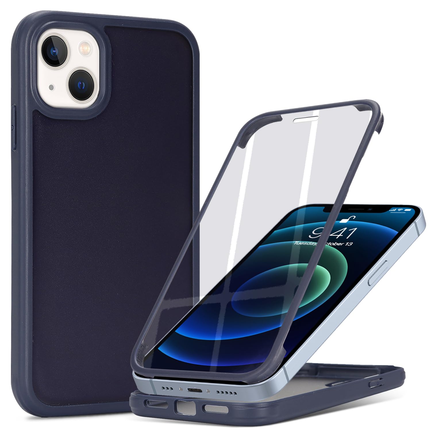 CoozCase for iPhone 13 mini Case with Built-in