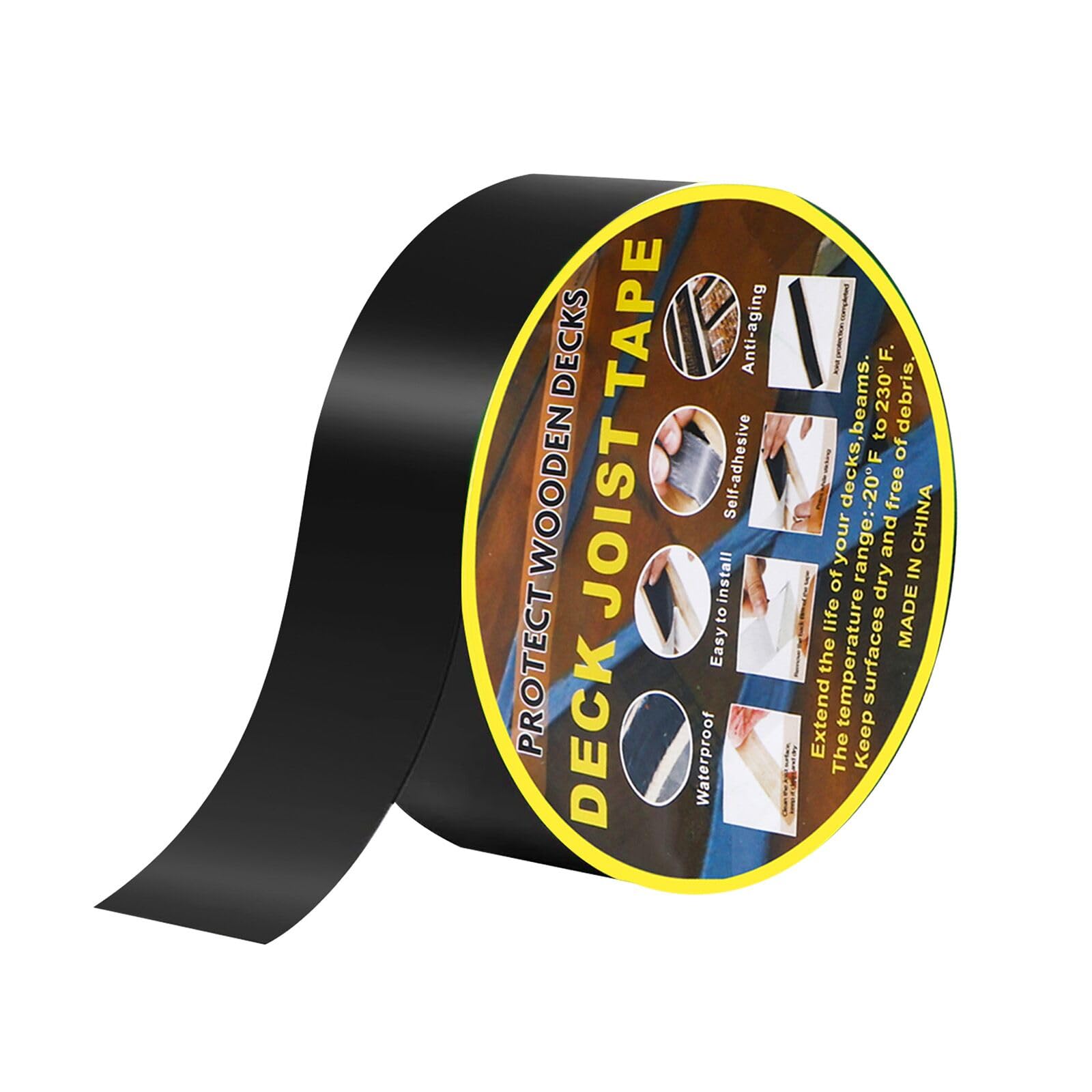 Butyl Tape Deck Joist Tapes 5cm x 10m Butyl Sealing Tape Super Strong Waterproof Tape for Roof Repair Construction Beams