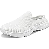 DREAM PAIRS Mules for Women Shoes Slip on Sneakers Knit Flats Lightweight Breathable Comfortable Walking Shoes