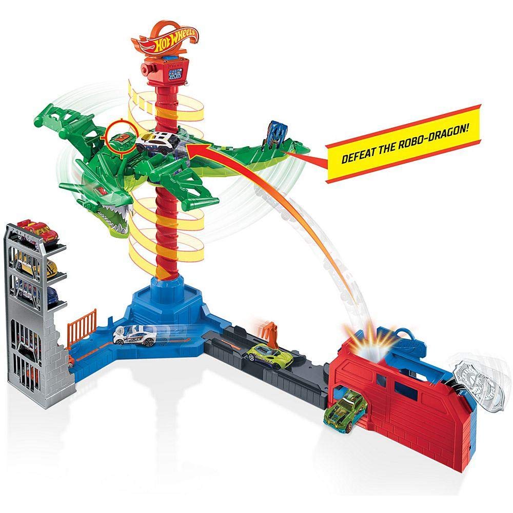 Hot Wheels Air Attack Dragon, play set,Multicolour,GJL13