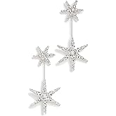 Jennifer Behr Women's Estee Earrings, Crystal, Clear, Silver, One Size