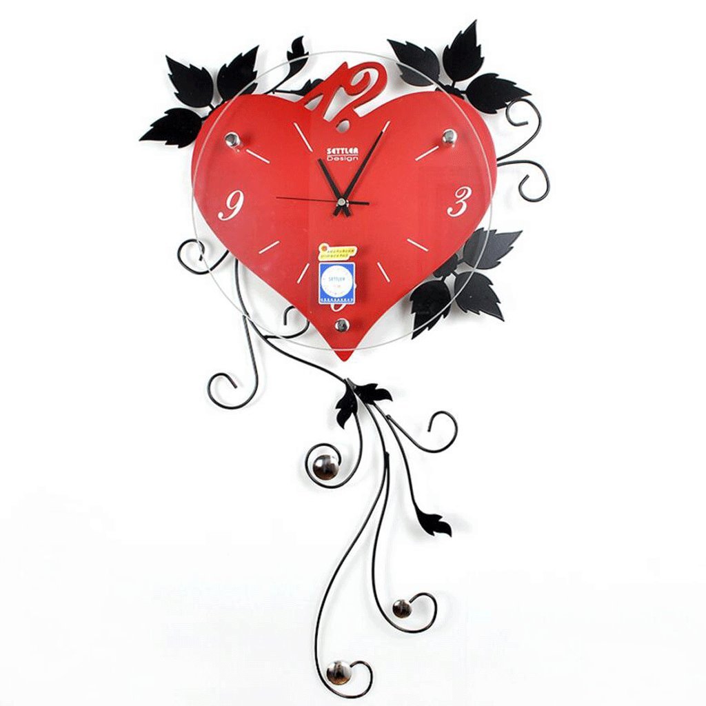 注目ブランド Txxm クリエイティブウォールクロックファッションアバンギャルドハンギングウォッチ機能大赤い装飾 B07ffdpp Truvisoryinfratech Com