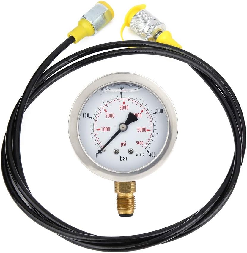 Hydraulic Pressure Gauge Kit Delaman Hydraulic Hose Test