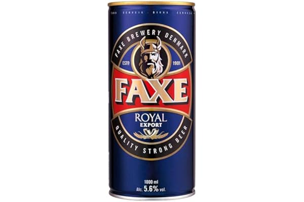 Cerveja Faxe, Royal, Lata, 1L 1un