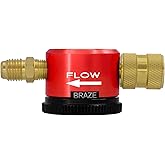 AWLOLWA Nitrogen Purge Tool, HVAC Purge Nitrogen Flow Regulator, Red