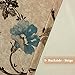 H.VERSAILTEX Vintage Rustic Style Printed Design Room Darkening Blackout Curtain Panels with Antique Grommet Top, Set of 1 Panel, W40 x L63 inch - Brown and Blue Pattern