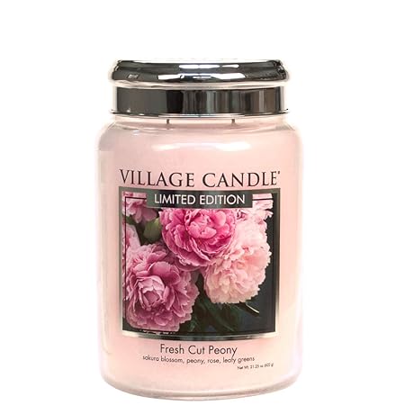 Village Candle - Duftkerze - Kerze - Tradition - Fresh Cut Peony - 626g - Limited Edition
