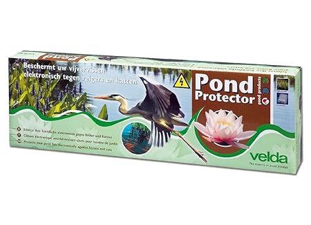 Velda 128020 Teichschutz Schwachstromzaun gegen Reiher und Katzen 1,1 Watt, Pond Protector