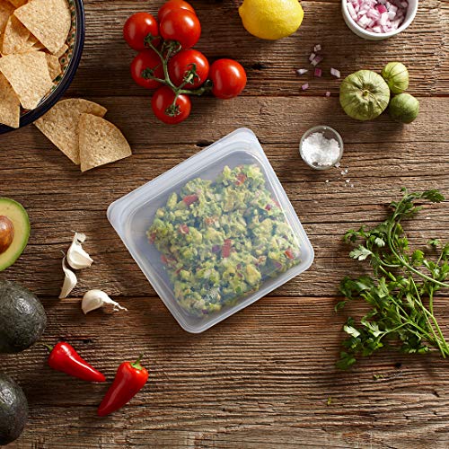 Stasher Silicone Reusable Storage Bag, Sandwich (Lime) Food Meal