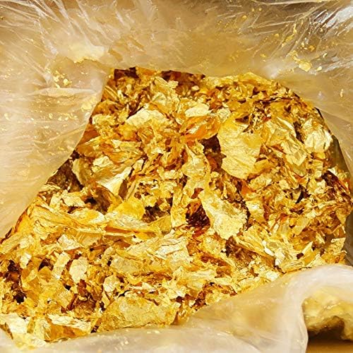 50G Imitation Gold/Sliver Foil Art Craft Paper Leaf Leaves Sheets Bulk Foil Paper Leaves for Gilding DIY Nail Flake Art Decor(1 pc/ 1 lot)