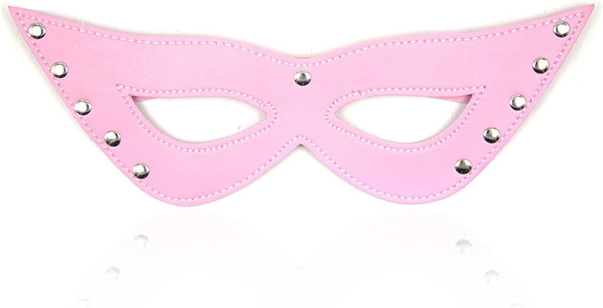 Leder-Augenmaske Bondage – Verstellbar, Mit Strass, Für Paare & Fetisch