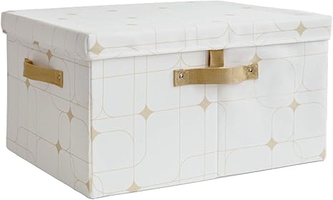 Amazon 収納ボックス ふた付き 収納ケース 布 縦型 おりたたみ式 不織布 水洗い 無臭 綿麻 丈夫金属取っ手 おしゃれ 衣類 書類 雑貨 寝室 クローゼット事務室 学生 リネン 手工芸品 スタイル 雑誌 おもちゃ収納 L 1 収納ボックス 収納ケース ボックス オンライン通販