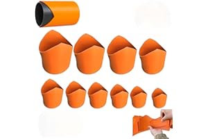 TNDCKP 10 Pcs Pipe Cutting Guide, 3/4″–8″ Precision Pipe Saddle Template for Plumbing Installation,Pipe Saddle Tool with DIY Projects