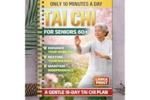 4-Week Tai Chi Fitness Planner for Seniors – 10-Minute Gentle Movement Log with Sitting & Standing Options, Large Print Spira